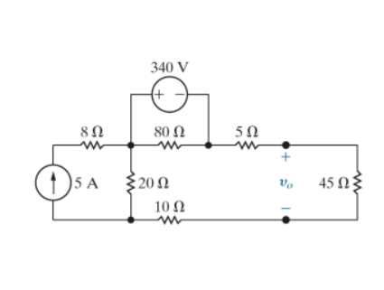 Solved Find the power developed by the 340 V source and 5A | Chegg.com