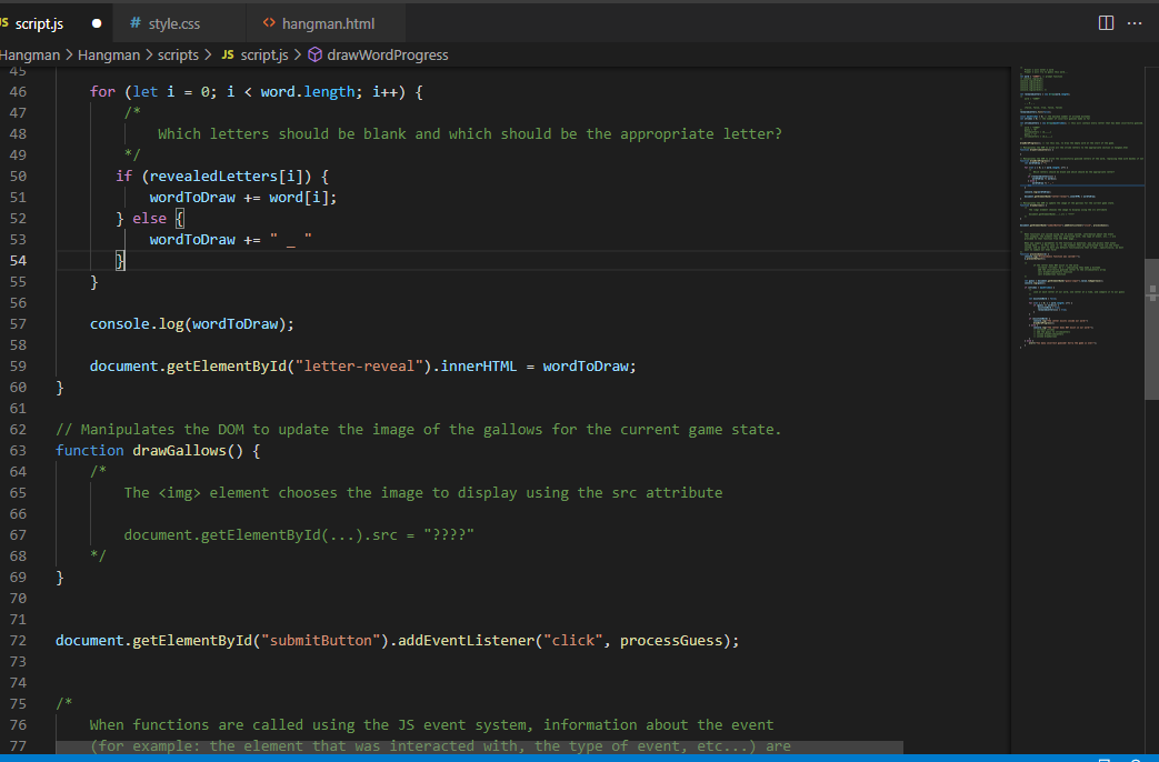 Solved . 4 7 9 EGULAR JS script.js # style.css | Chegg.com