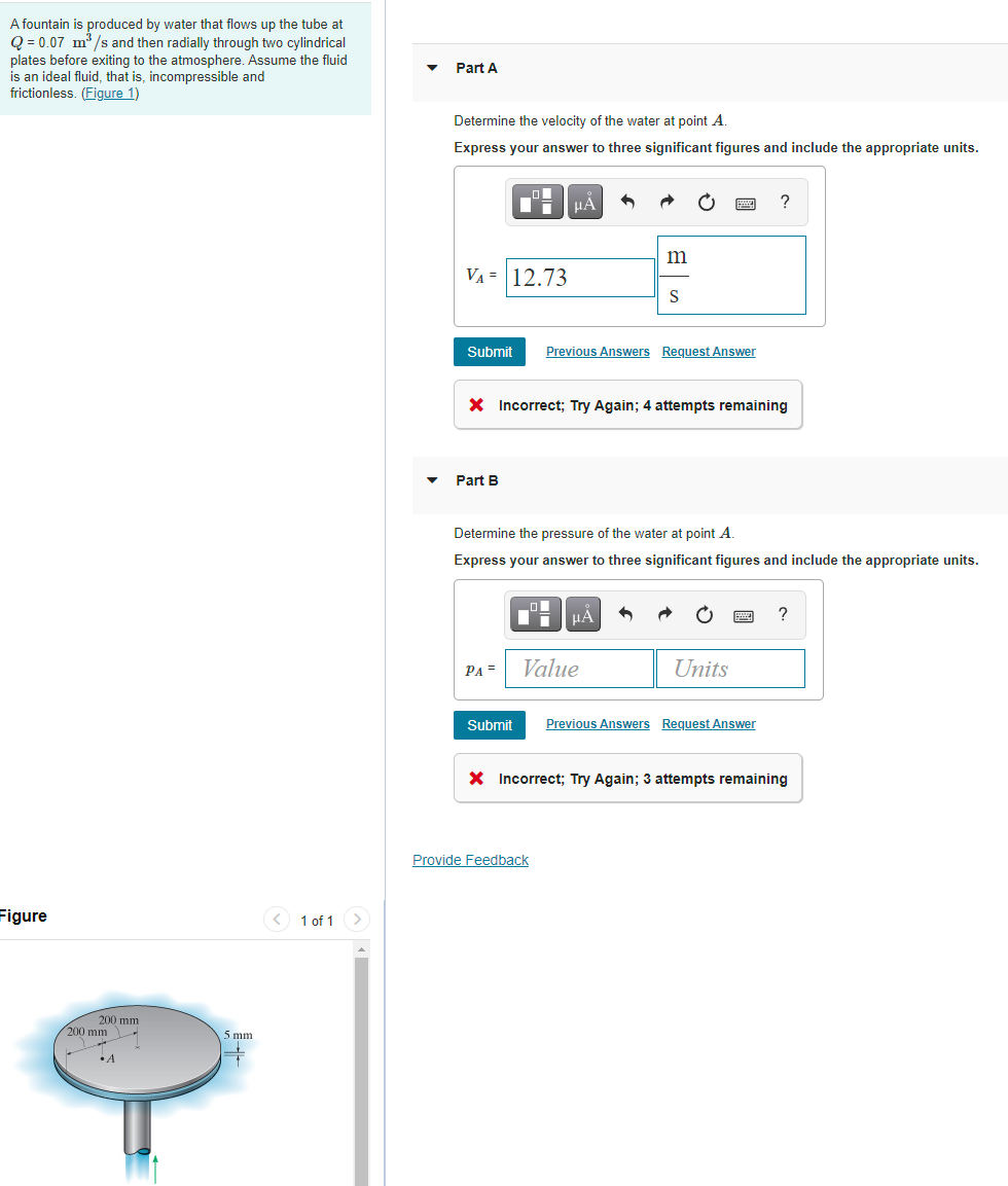 Solved A fountain is produced by water that flows up the | Chegg.com