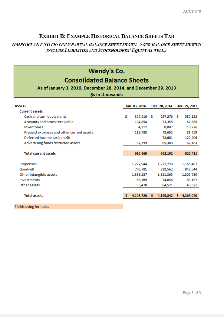 historical financial analysis assignment