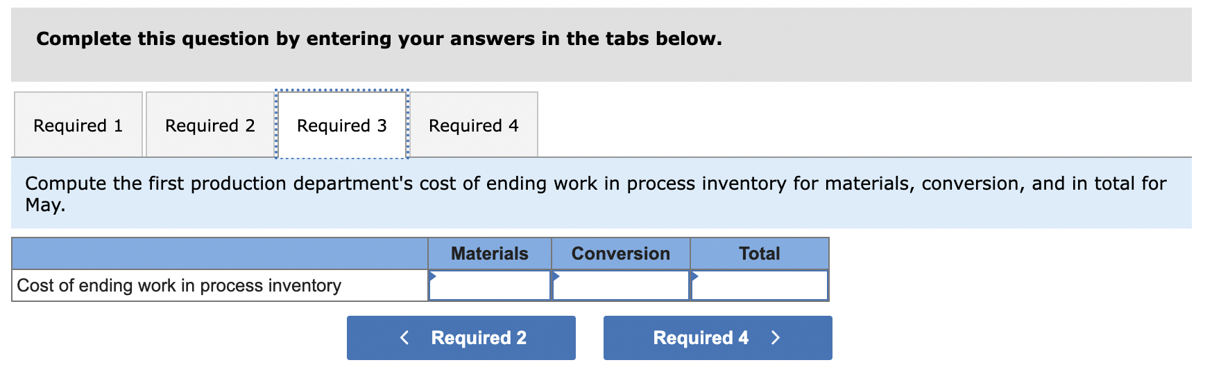 Solved Exercise 4 8 Static Equivalent Units Cost Per