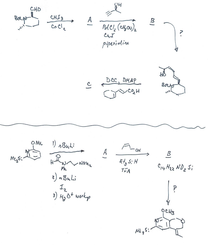 Solved Give the missing structures for A, B, C, etc with | Chegg.com