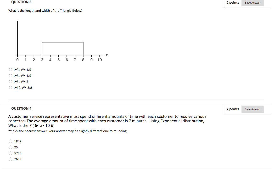 Solved QUESTION 1 2 points Save Answer A continuous random | Chegg.com