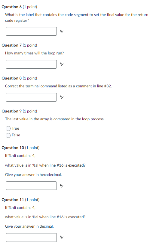What is the label that contains the code segment to | Chegg.com