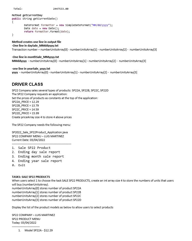 Solved Project Attached Daysale 040001 10 10 10 10 040002 12 | Chegg.com