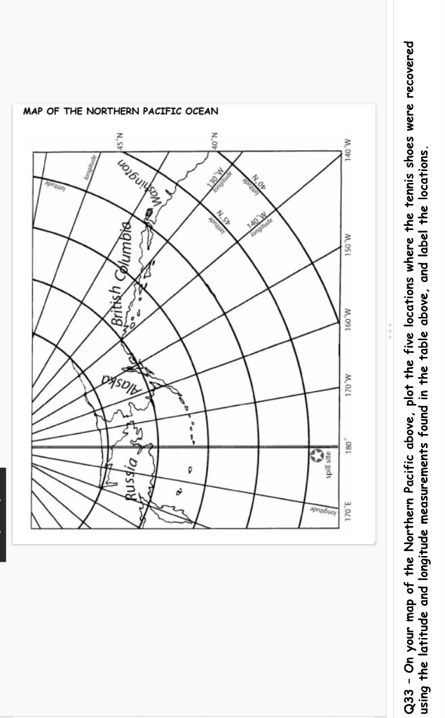 MAP OF THE NORTHERN PACIFIC OCEAN