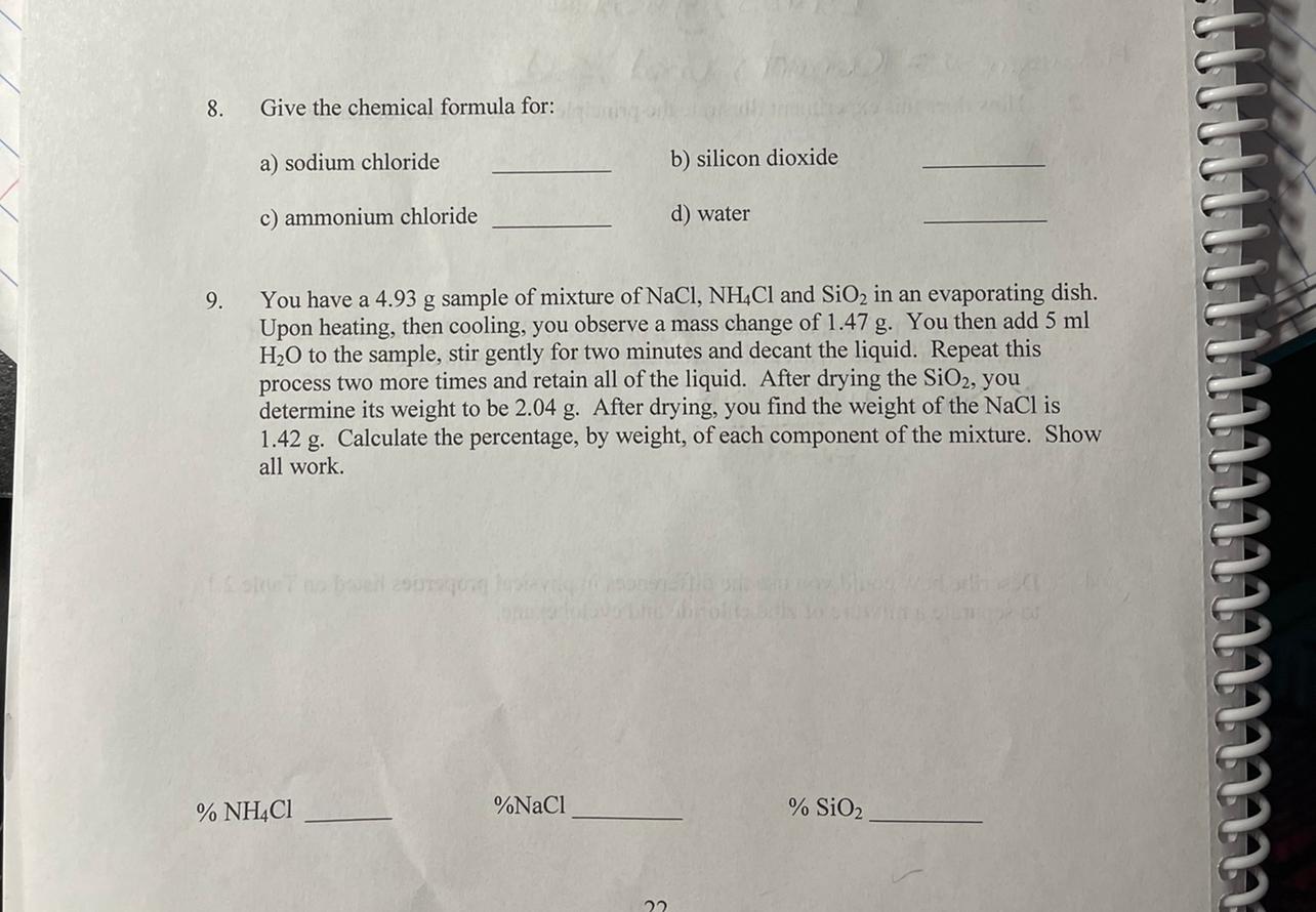 Solved lab name Separation of the components of a | Chegg.com