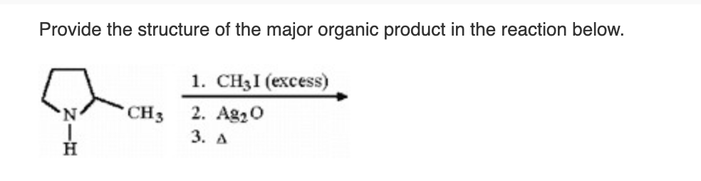 Solved Provide the structure of the major organic product in | Chegg.com