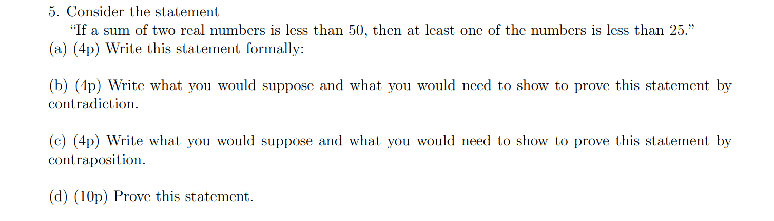 Solved Consider the statement