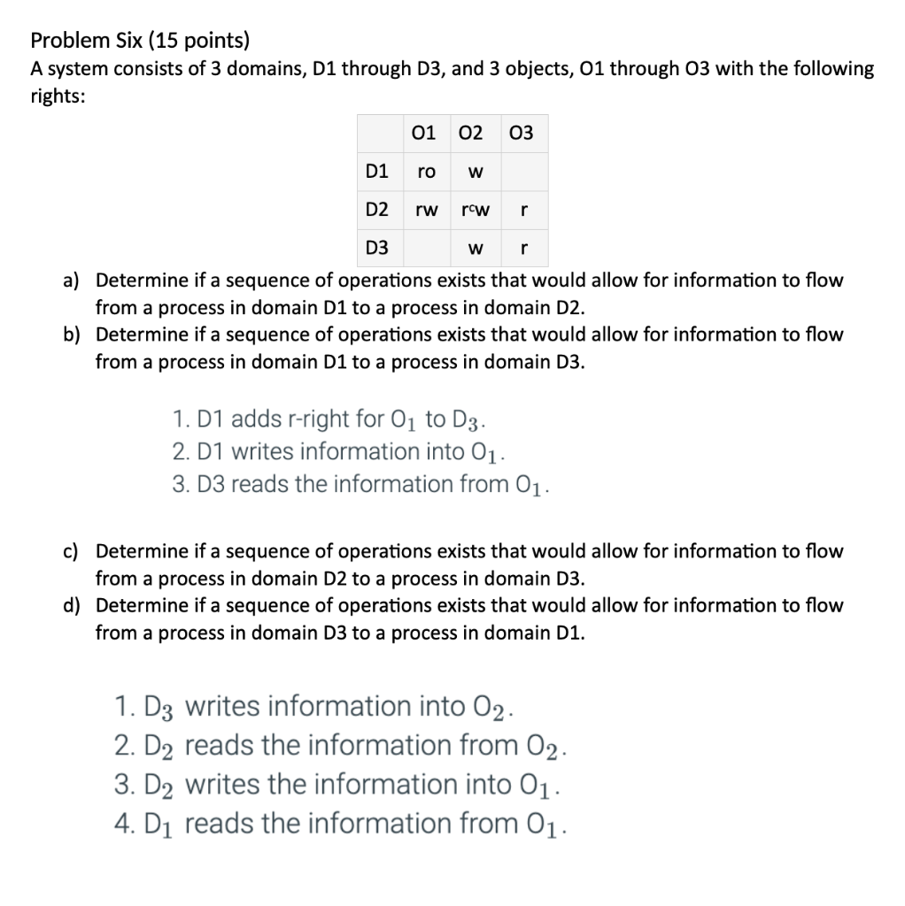 Solved Problem Six (15 points) A system consists of 3 | Chegg.com