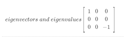 Solved 1 0 0 eigenvectors and eigenvalues 0 0 0 0 0 - 1 | Chegg.com