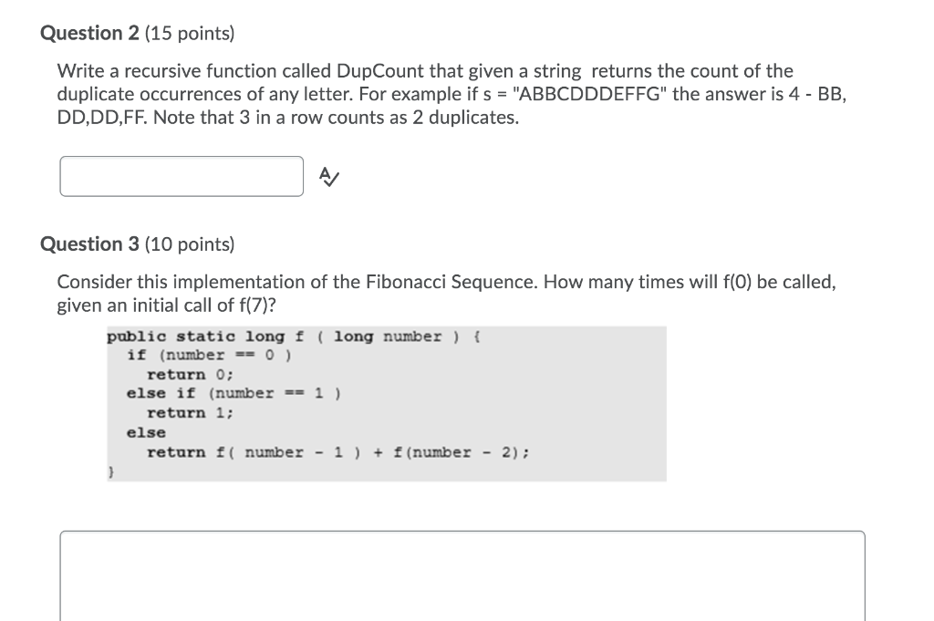 Solved Question 2 15 points Write a recursive function Chegg