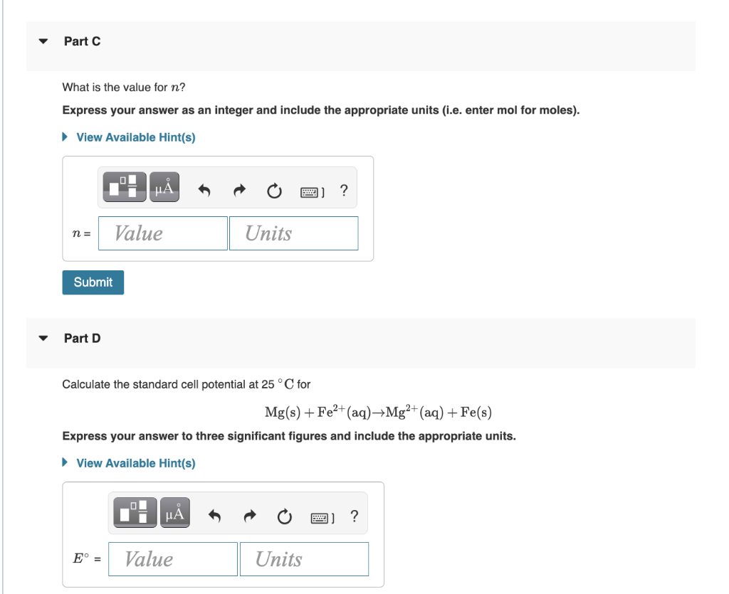 Solved I only need help on Part C and D, but I included the | Chegg.com