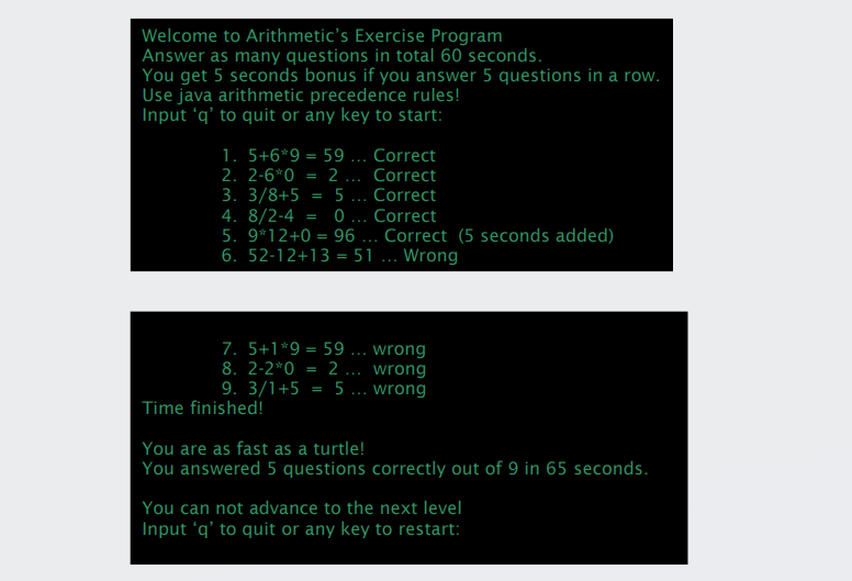 Solved use only java java java java java java at least use | Chegg.com