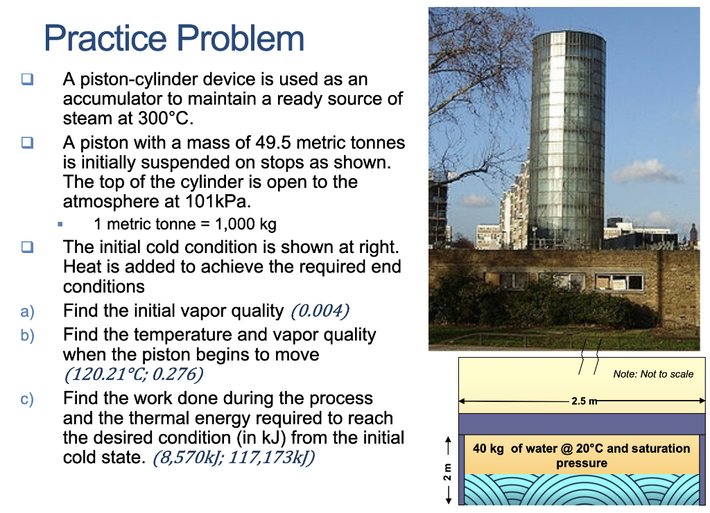 Solved Practice Problem A Piston-cylinder Device Is Used As | Chegg.com