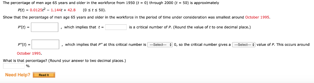 Solved The percentage of men age 65 years and older in the | Chegg.com