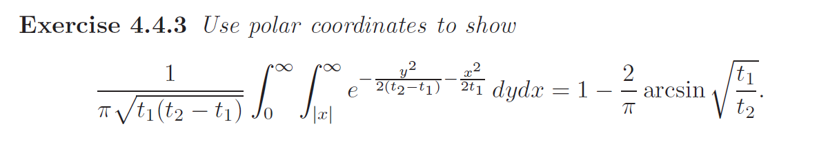 Solved Exercise 4.4.3 Use polar coordinates to show | Chegg.com