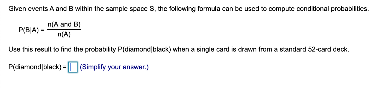 Solved Given Events A And B Within The Sample Space S, The | Chegg.com