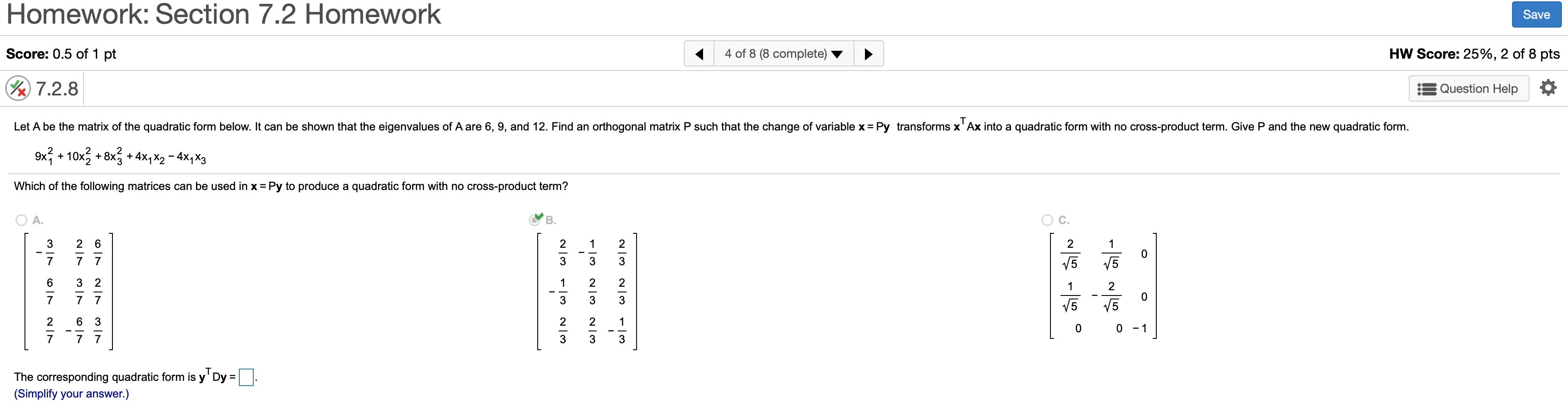 Solved Homework Section 7 2 Homework Save Score 0 5 Of 1