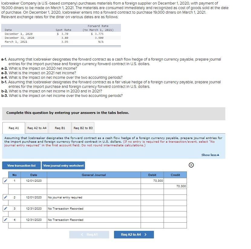 Solved Icebreaker Company (a U.s.-based Company) Purchases 