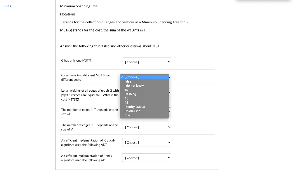 Solved Just match up each question with the correct | Chegg.com