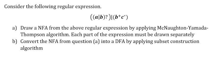 Solved Consider The Following Regular Expression. | Chegg.com