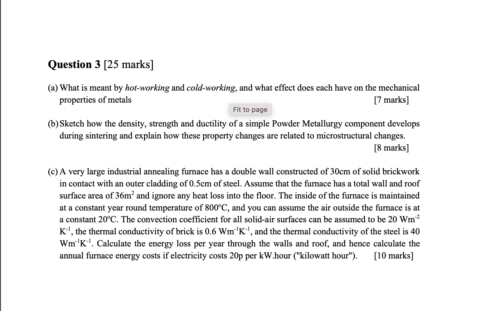 Solved Question 3 [25 marks] (a) What is meant by | Chegg.com