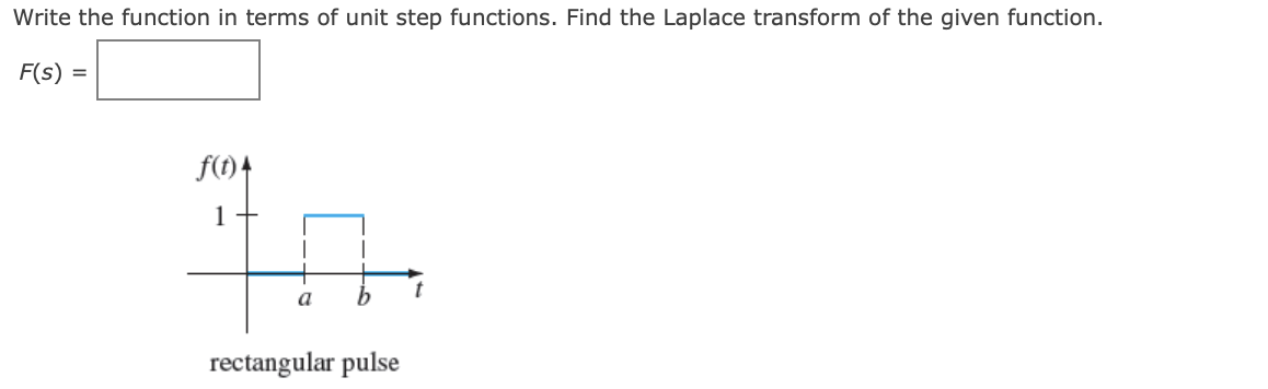 Solved Write the function in terms of unit step functions. | Chegg.com