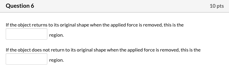 Solved Question 6 10 pts If the object returns to its | Chegg.com