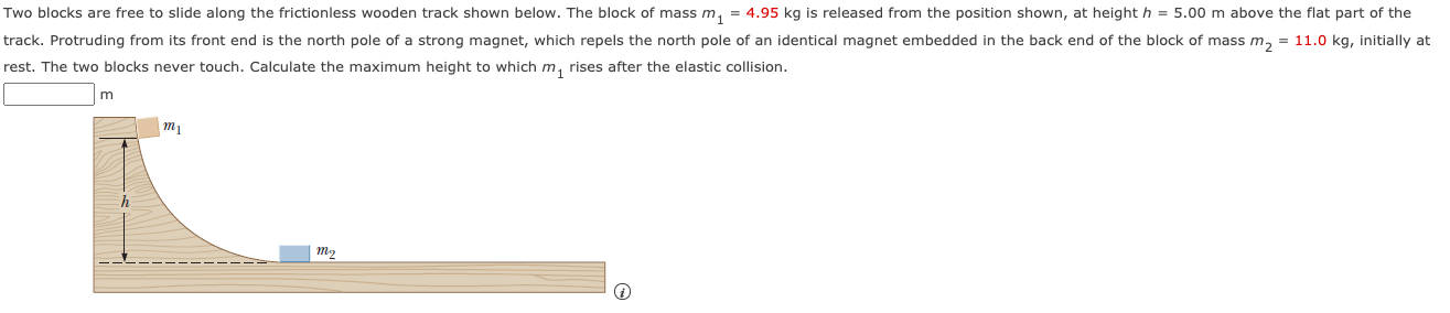 Solved Two blocks are free to slide along the frictionless | Chegg.com