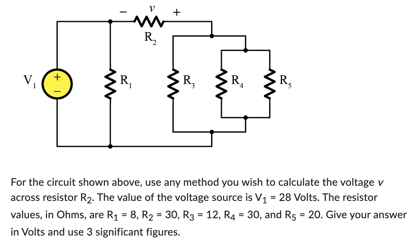 Solved For the circuit shown above, use any method you wish | Chegg.com