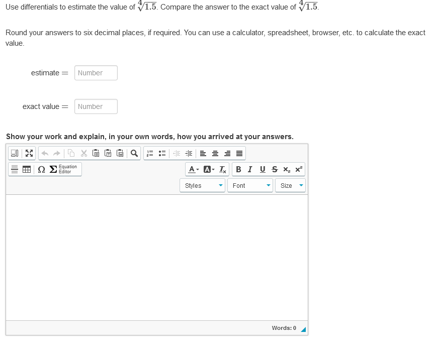 Solved Use differentials to estimate the value of 41.5. | Chegg.com