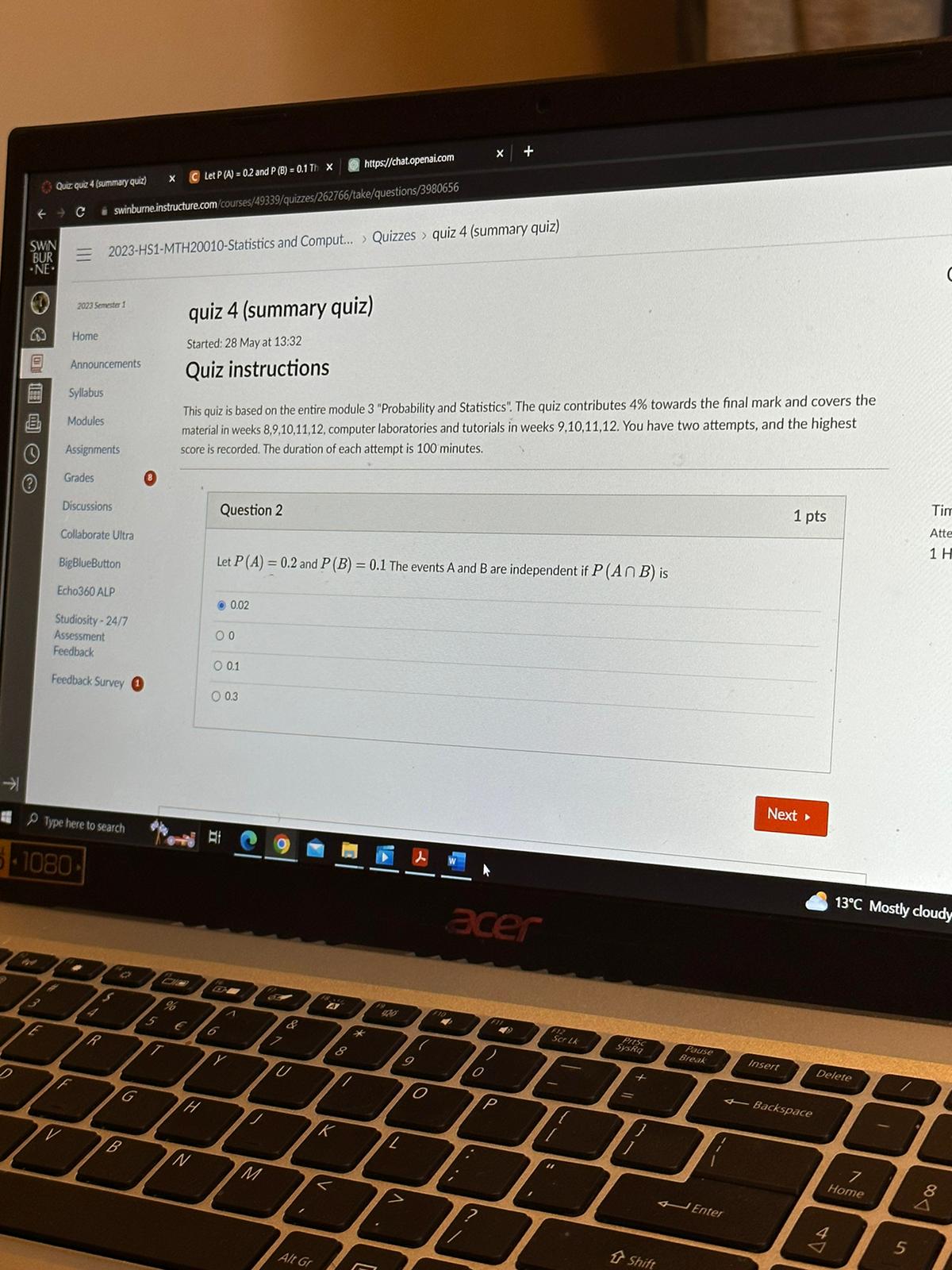 This quiz is based on the entire module 3 | Chegg.com