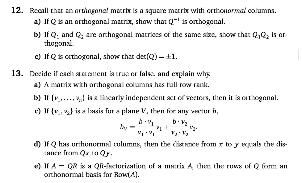 orthogonal matrix