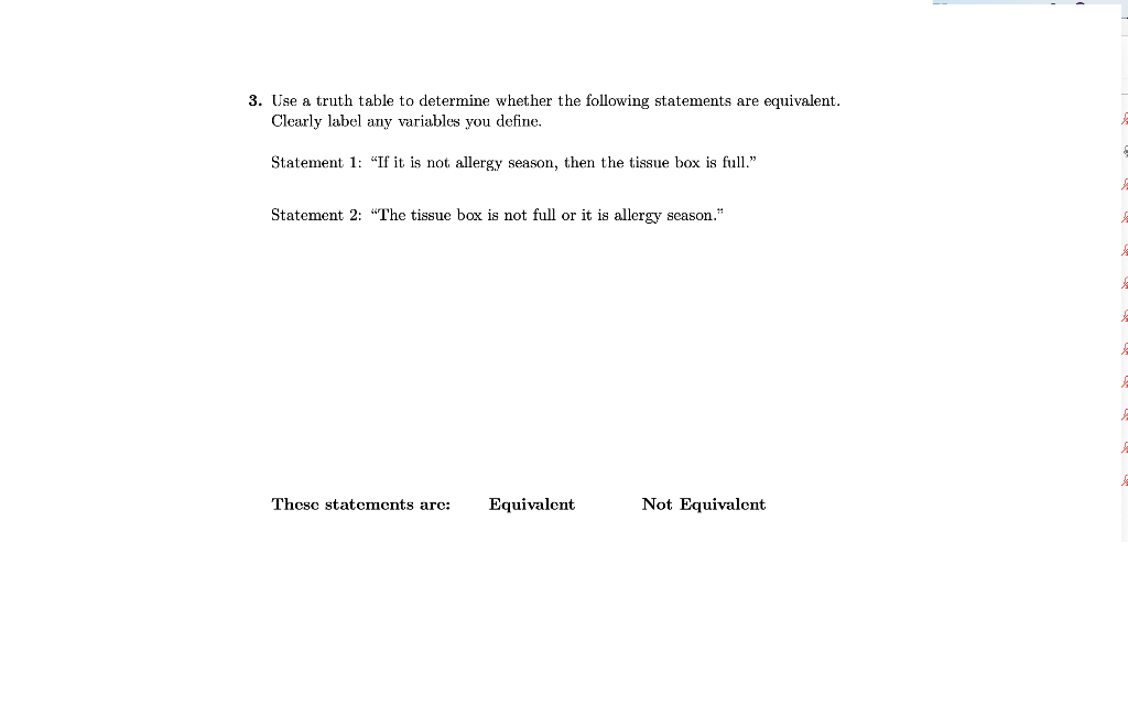 Solved 3. Use a truth table to determine whether the | Chegg.com