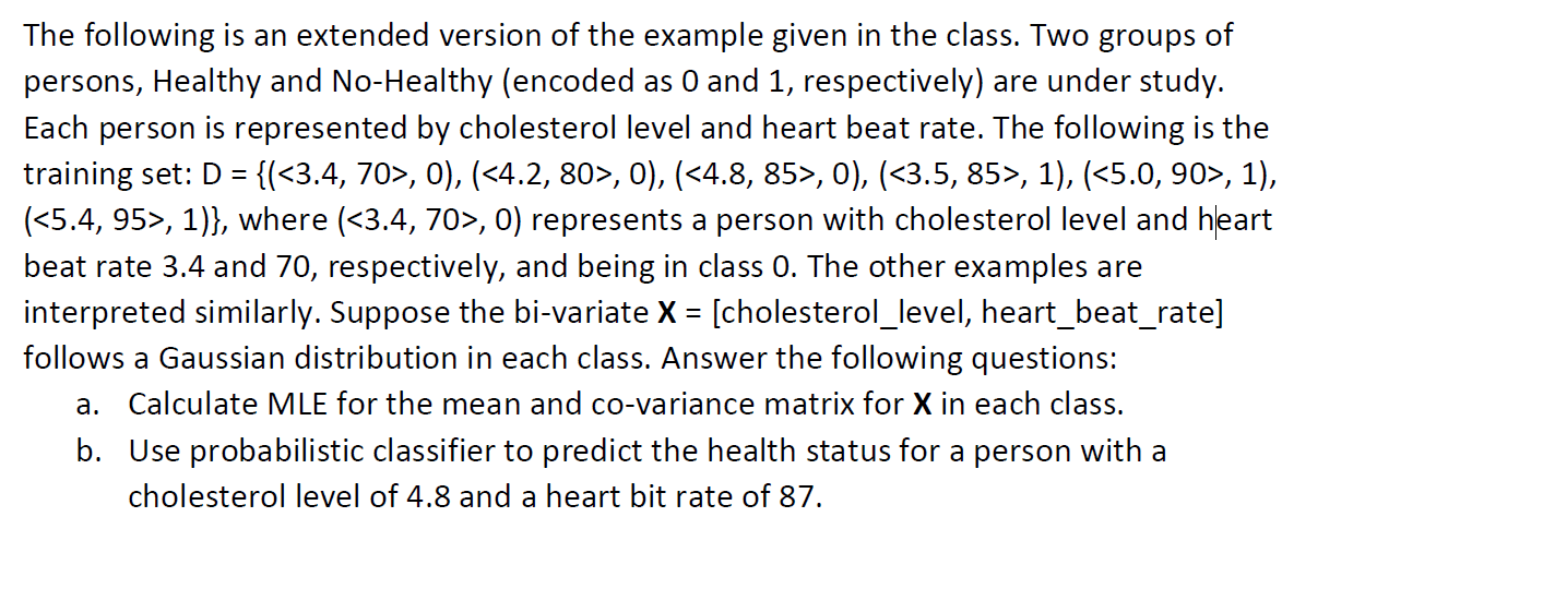 The following is an extended version of the example | Chegg.com