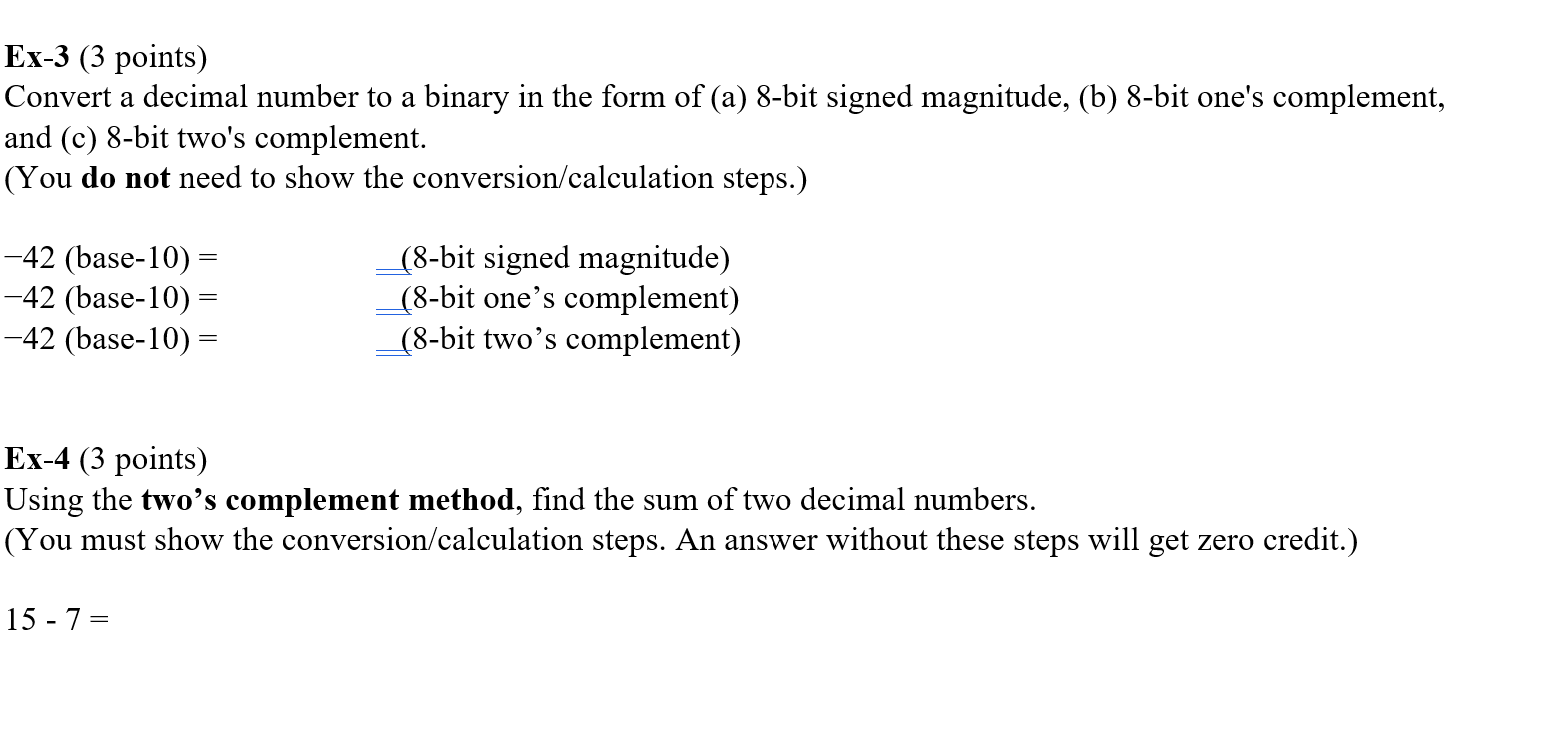 Solved I. Convert binary number to decimal (8 Points) a.