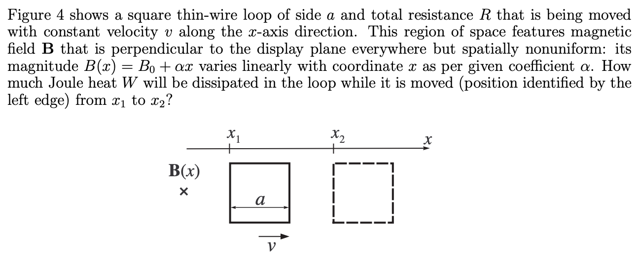Solved Figure 4 shows a square thin-wire loop of side a and | Chegg.com