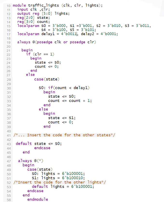 Solved Traffic Lights Controller using FPGA The aim of this | Chegg.com