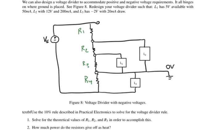 Solved We can also design a voltage divider to accommodate | Chegg.com