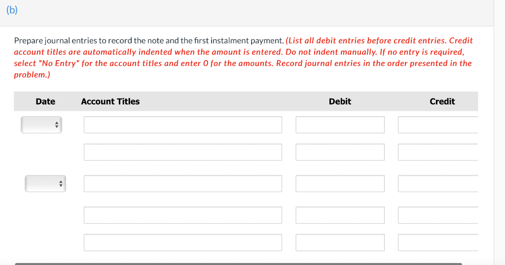 Solved Prepare Journal Entries To Record The Note And The 