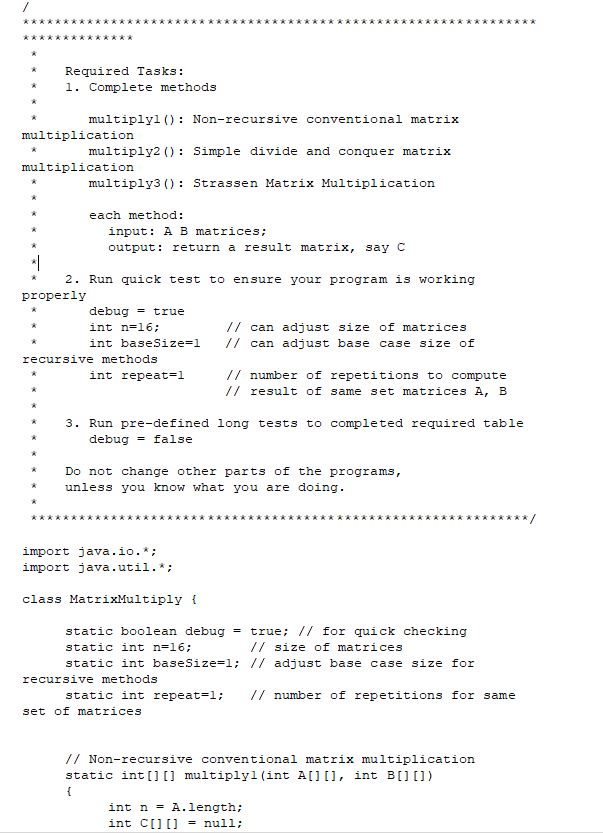 Program the following algorithms that we covered in | Chegg.com
