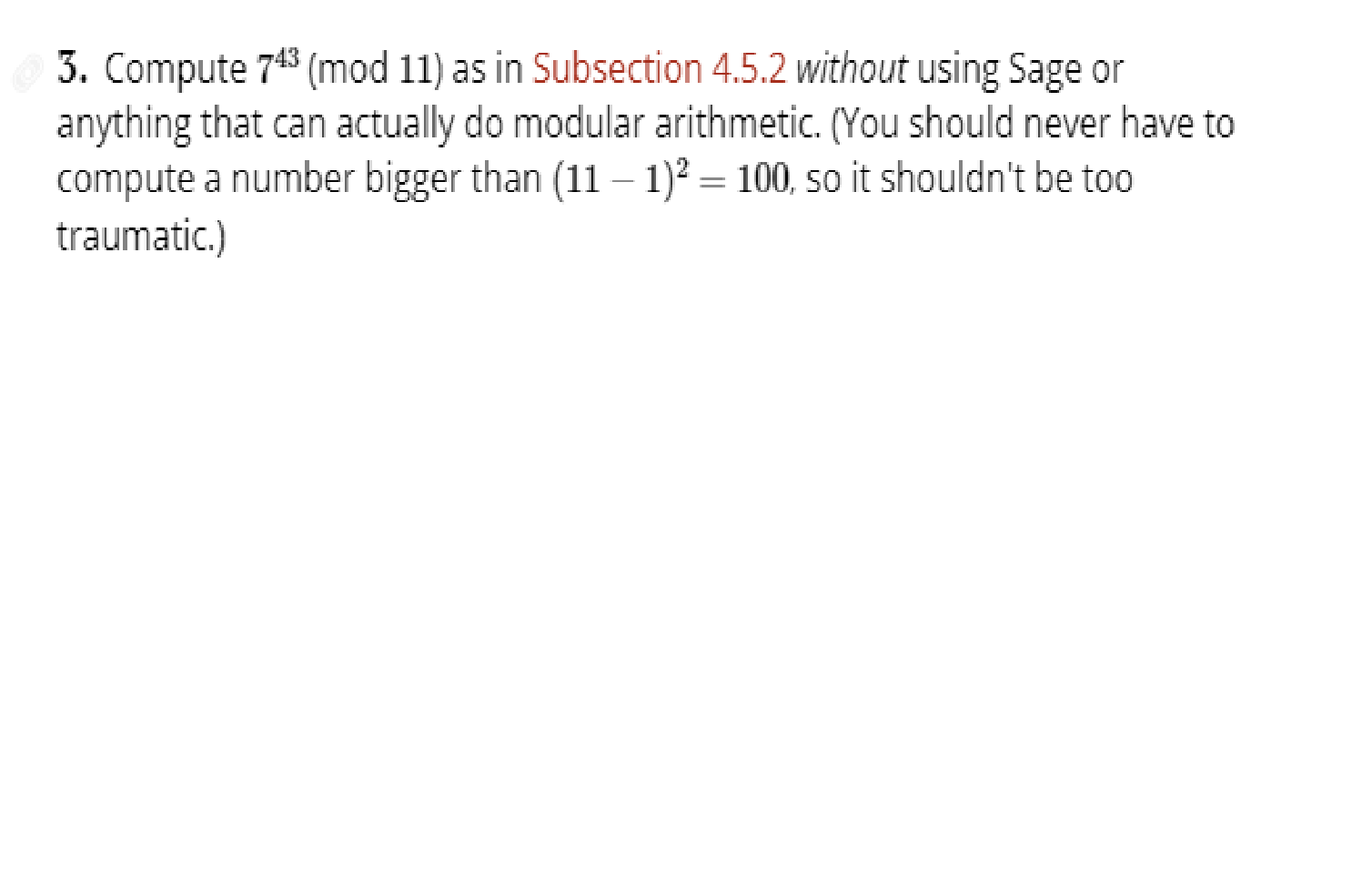 Solved 4.5.2 Taking powers As one example of how modular | Chegg.com