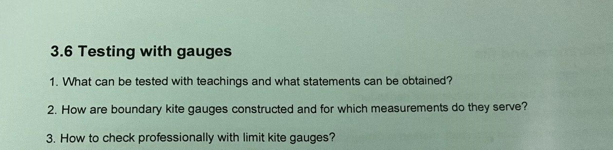 Solved 36 Testing With Gauges 1 What Can Be Tested With