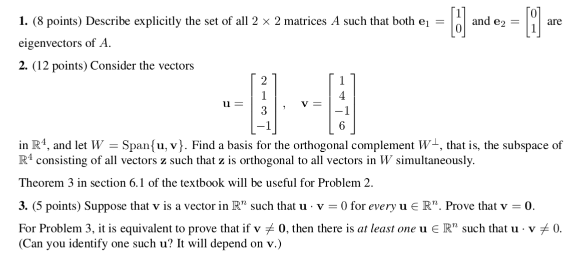 Solved Ca And E2 Ca Are 1 8 Points Describe Explicit Chegg Com