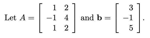 Solved a)Find the orthogonal projection of b onto Col | Chegg.com