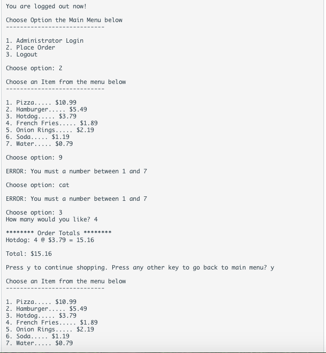 Solved Project Restaurant Menu System Description: You are | Chegg.com