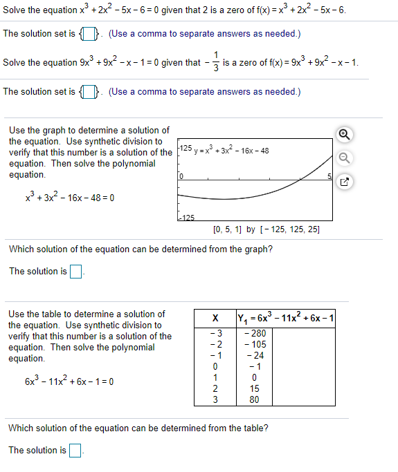 Solved Solve the equation x² + 2x2 - 5* - 6= 0 given that 2 | Chegg.com