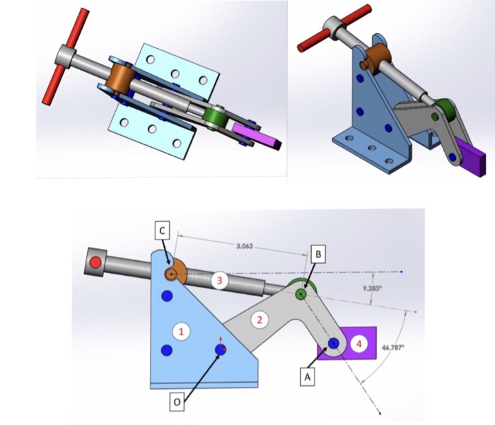 Solved 1. 2. 3. 4. Draw the FBD of links 1, 2, 3, and 4 | Chegg.com