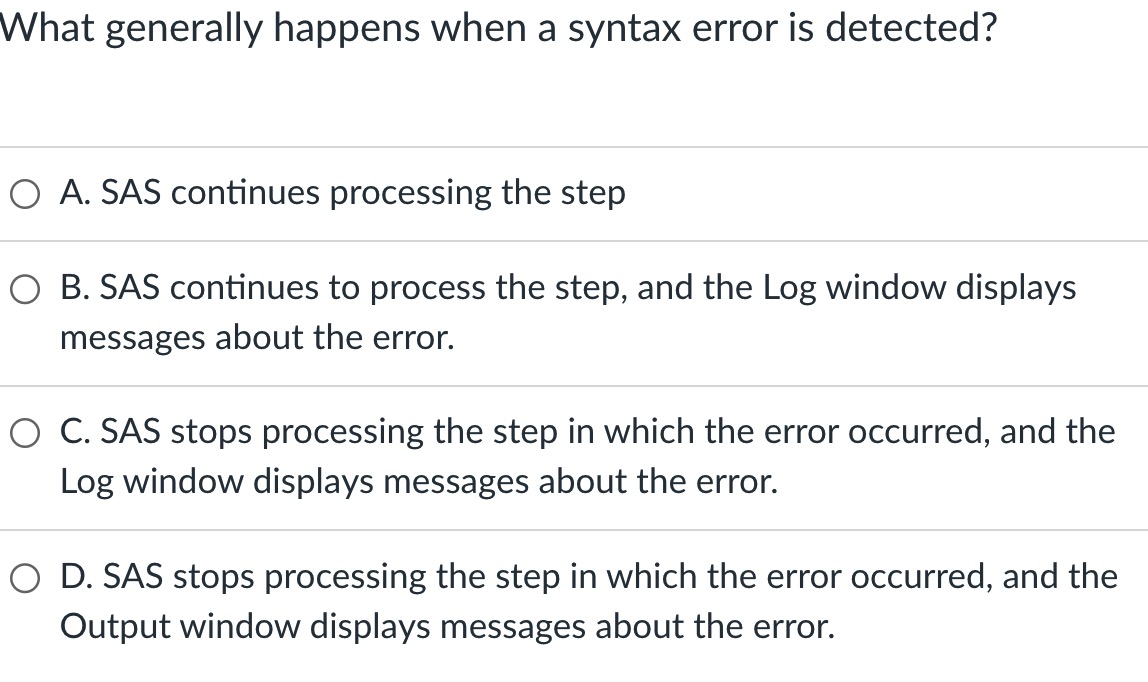 Solved Which of the following is not written to the output | Chegg.com